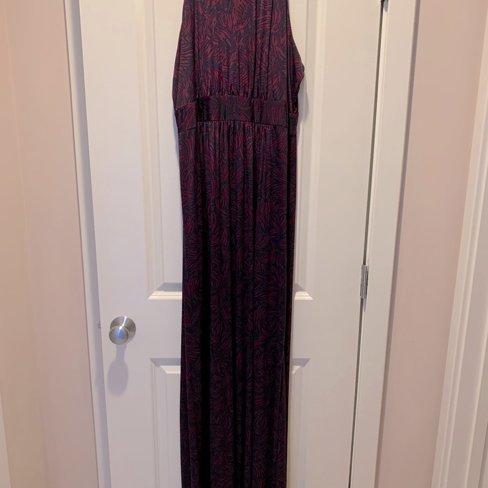 A line maxi dress